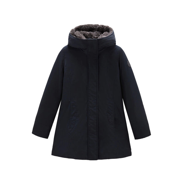 Woolrich Parka Parka Donna Double con collo in pelliccia Dark navy A24 - WOOLRICHCFWWOU0724FRUT0001 - DKN - S - Francavilla Moda